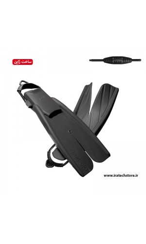 بایو فین غواصی اسپلیت حرفه ای تمام مشکی نظامی